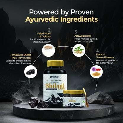 Viayu Shilajit Gold Combo