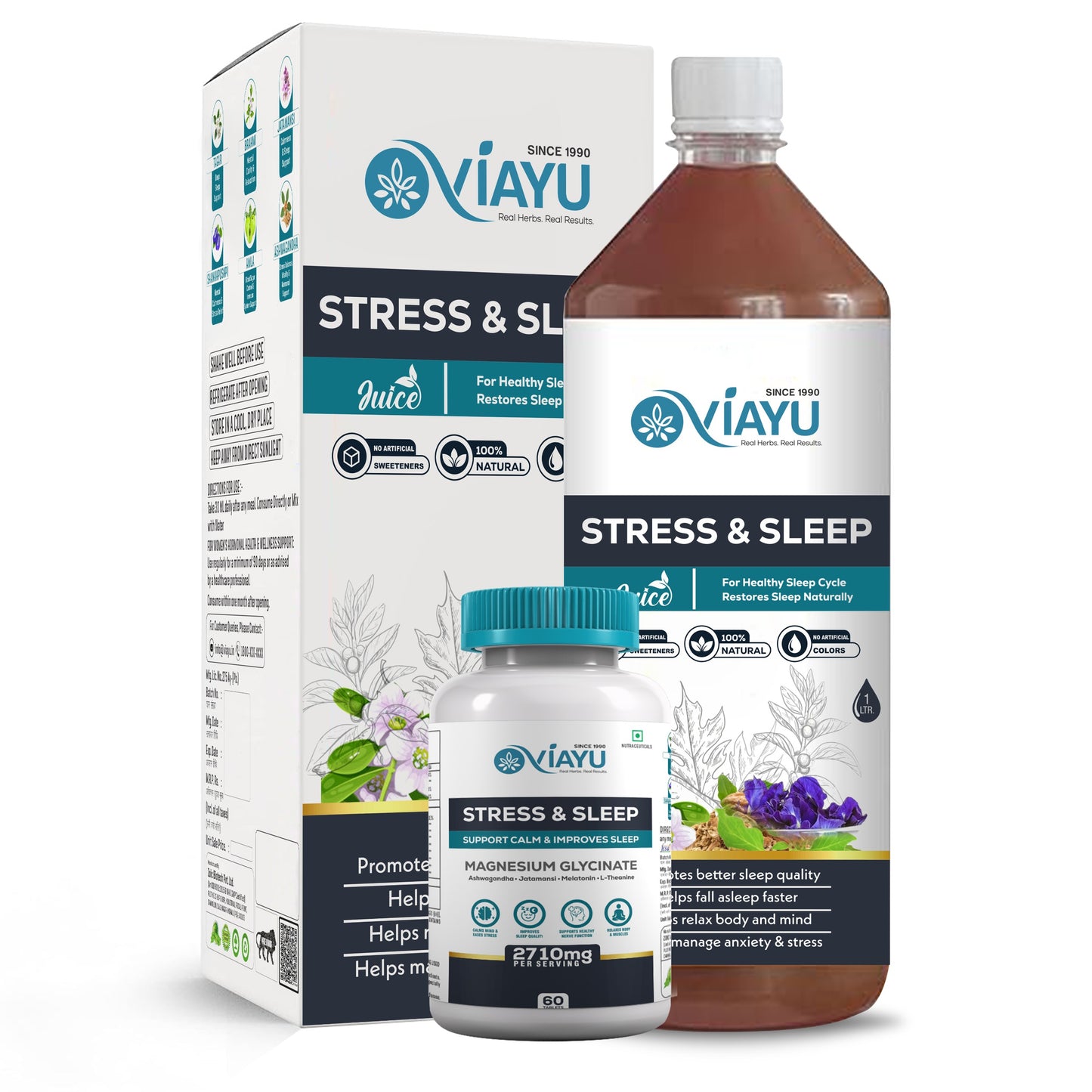 Viayu Stress and Sleep Combo